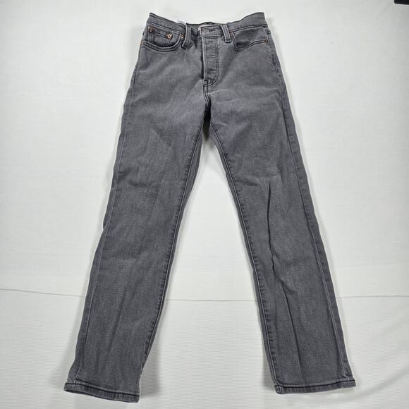 Levi's Wedgie Straight Fit Button Fly Jeans in Cosmic Comet Women's Size‎ 26 - Picture 2 of 9